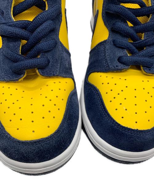 NIKE（ナイキ）NIKE (ナイキ) DUNK HIGH PRO SB ミシガン大学20周年モデル 2005年製 イエロー×ネイビー サイズ:29cmの古着・服飾アイテム