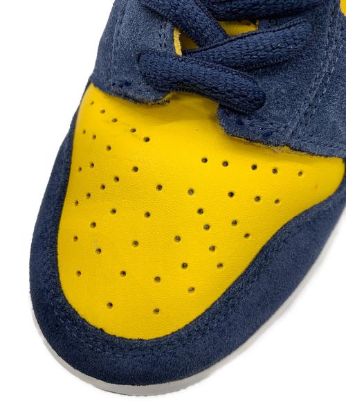 NIKE（ナイキ）NIKE (ナイキ) DUNK HIGH PRO SB ミシガン大学20周年モデル 2005年製 イエロー×ネイビー サイズ:29cmの古着・服飾アイテム