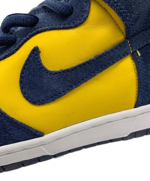 NIKE（ナイキ）NIKE (ナイキ) DUNK HIGH PRO SB ミシガン大学20周年モデル 2005年製 イエロー×ネイビー サイズ:29cmの古着・服飾アイテム