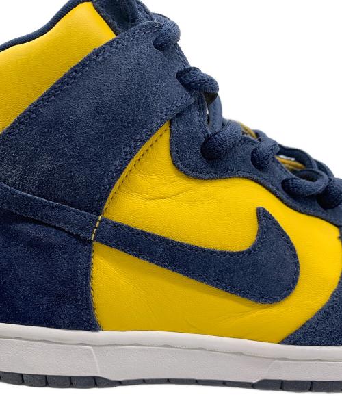 NIKE（ナイキ）NIKE (ナイキ) DUNK HIGH PRO SB ミシガン大学20周年モデル 2005年製 イエロー×ネイビー サイズ:29cmの古着・服飾アイテム