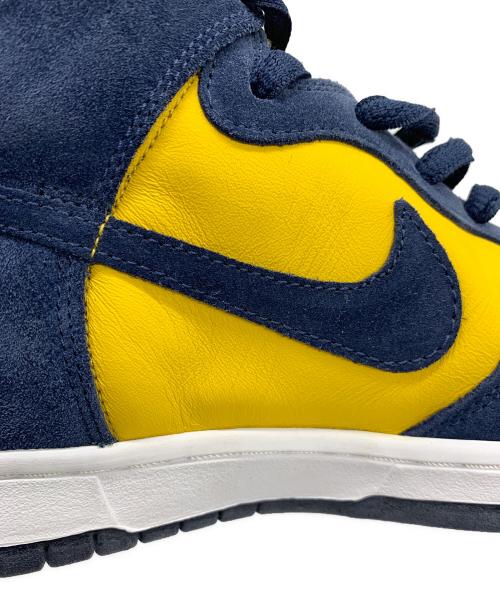 NIKE（ナイキ）NIKE (ナイキ) DUNK HIGH PRO SB ミシガン大学20周年モデル 2005年製 イエロー×ネイビー サイズ:29cmの古着・服飾アイテム