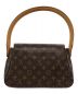 LOUIS VUITTON (ルイ ヴィトン) モノグラム ミニ・ルーピング ブラウン：75000円