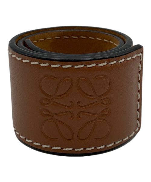 LOEWE（ロエベ）LOEWE (ロエベ) スラップブレスレット ブラウンの古着・服飾アイテム