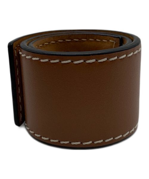 LOEWE（ロエベ）LOEWE (ロエベ) スラップブレスレット ブラウンの古着・服飾アイテム