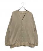 nestrobe confectネストローブ コンフェクト）の古着「クォーターケージニット キーネックカーディガン」｜ベージュ