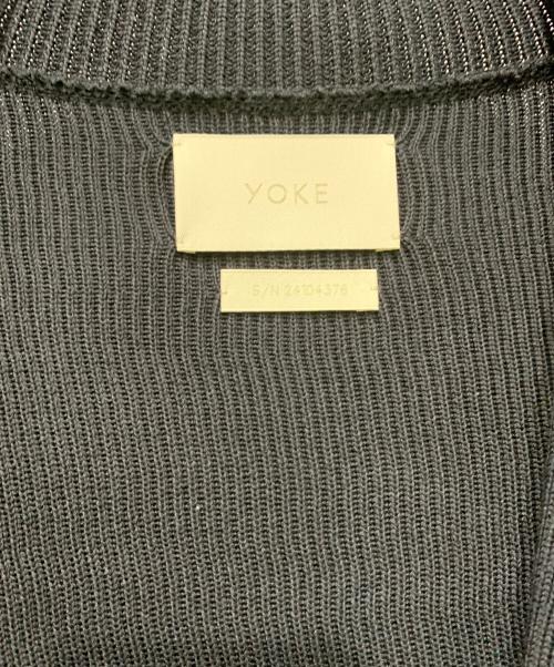 YOKE（ヨーク）YOKE (ヨーク) リブジップアップカーディガン ブラック サイズ:SIZE Lの古着・服飾アイテム