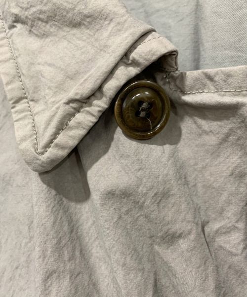 nestrobe confect（ネストローブ コンフェクト）nestrobe confect (ネストローブ コンフェクト) スーピマコットン ステンカラーコート ライトグレー サイズ:Lサイズの古着・服飾アイテム