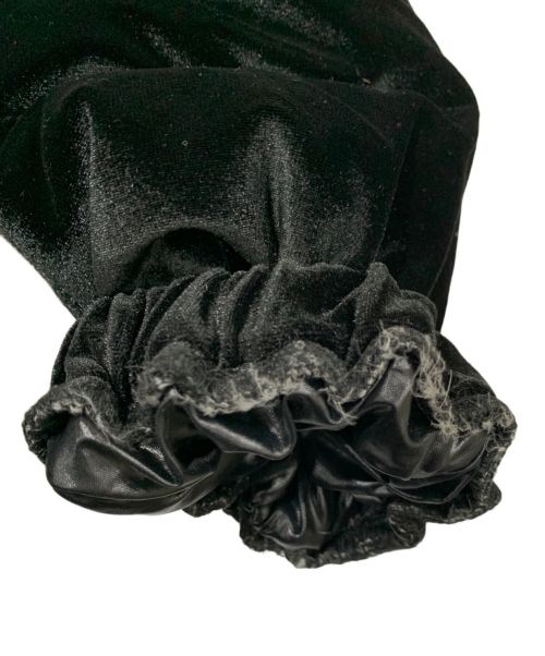 adidas（アディダス）adidas (アディダス) ベロアダウンジャケット ブラック サイズ:MLサイズの古着・服飾アイテム