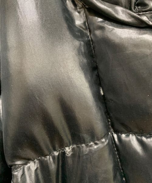 adidas（アディダス）adidas (アディダス) ベロアダウンジャケット ブラック サイズ:MLサイズの古着・服飾アイテム