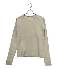 JOHN LAWRENCE SULLIVAN（ジョン ローレンス サリバン）の古着「スクエアネックニット」｜ホワイト