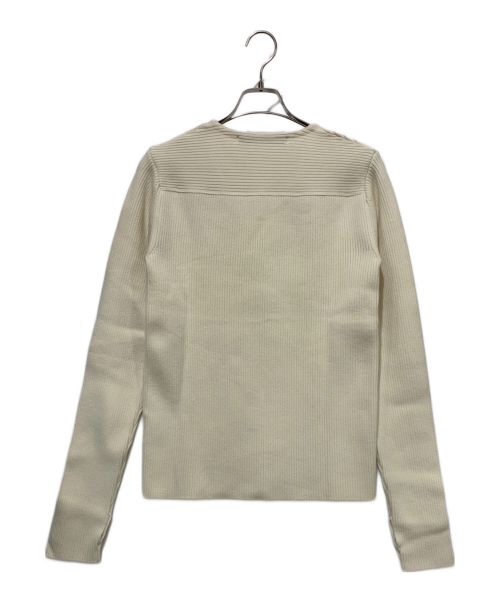 JOHN LAWRENCE SULLIVAN（ジョン ローレンス サリバン）JOHN LAWRENCE SULLIVAN (ジョン ローレンス サリバン) スクエアネックニット ホワイト サイズ:Sサイズの古着・服飾アイテム