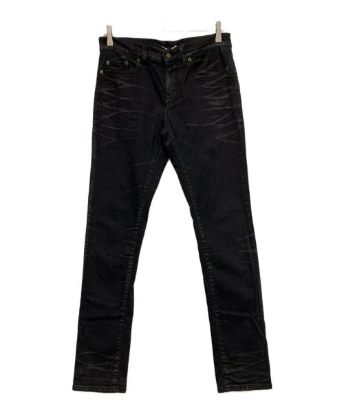 Saint Laurent Paris（サンローランパリ）Saint Laurent Paris (サンローランパリ) CROPPED MIDRISE SKINNY JEANS ブラック サイズ:SIZE 73.5cm (W29)の古着・服飾アイテム