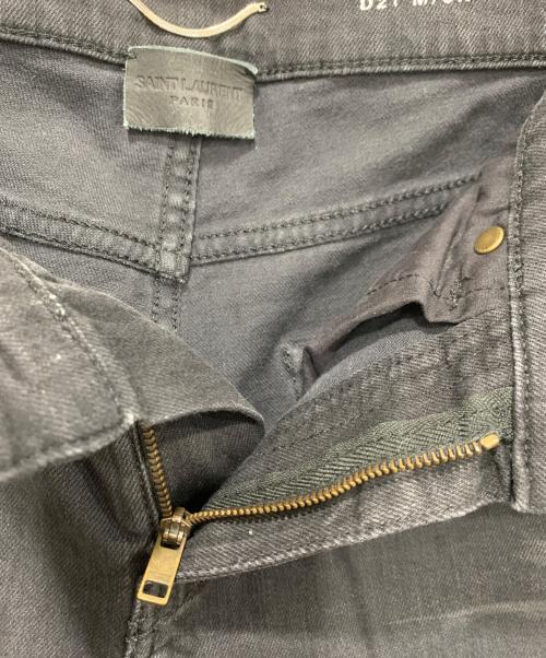 Saint Laurent Paris（サンローランパリ）Saint Laurent Paris (サンローランパリ) CROPPED MIDRISE SKINNY JEANS ブラック サイズ:SIZE 73.5cm (W29)の古着・服飾アイテム