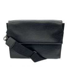 amity sensei（アミティ センセイ）の古着「iPad収納レザーショルダーバッグ」｜ブラック