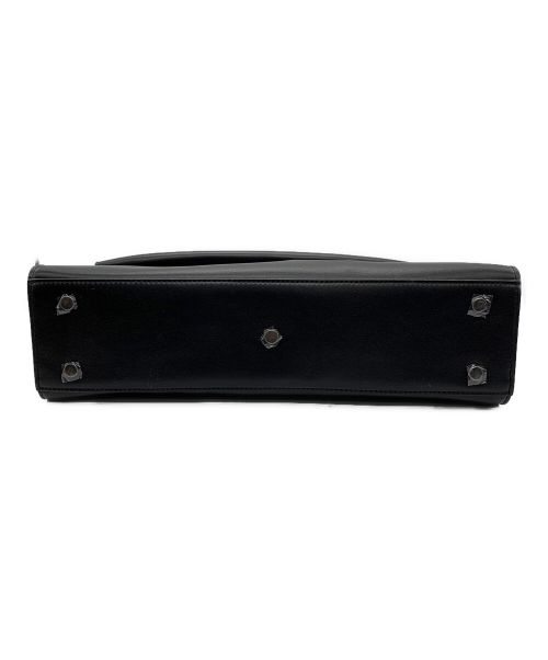 amity sensei（アミティ センセイ）amity sensei (アミティ センセイ) iPad収納レザーショルダーバッグ ブラックの古着・服飾アイテム