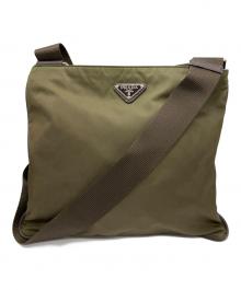 PRADA（プラダ）の古着「ナイロンショルダーバッグ」｜オリーブ