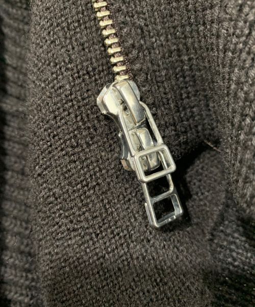 UNFIL（アンフィル）UNFIL (アンフィル) ウール ハイネック ドライバーズベスト ブラック サイズ:SIZE 5の古着・服飾アイテム