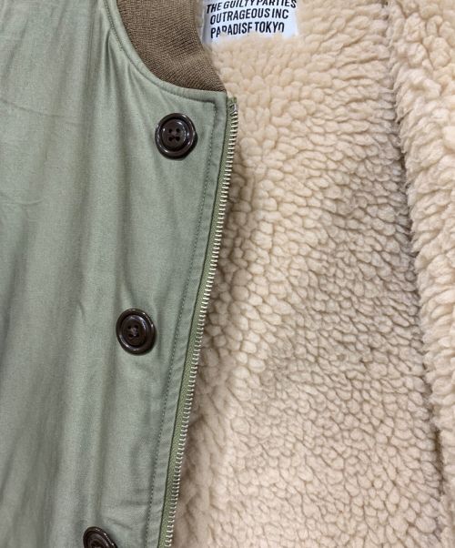 WACKO MARIA（ワコマリア）WACKO MARIA (ワコマリア) PILE FIELD JACKET　PARADISE TOKYO オリーブ サイズ:Lサイズの古着・服飾アイテム