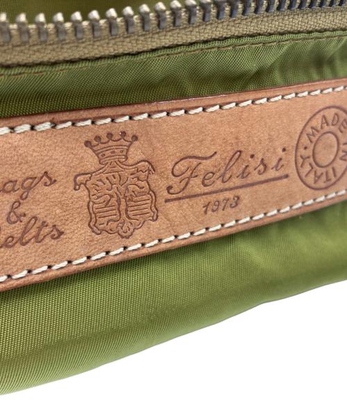 Felisi（フェリージ）Felisi (フェリージ) ナイロンウエストバッグ オリーブの古着・服飾アイテム