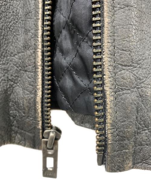 GUESS（ゲス）GUESS (ゲス) シングルライダースジャケット ブラック サイズ:Sサイズの古着・服飾アイテム