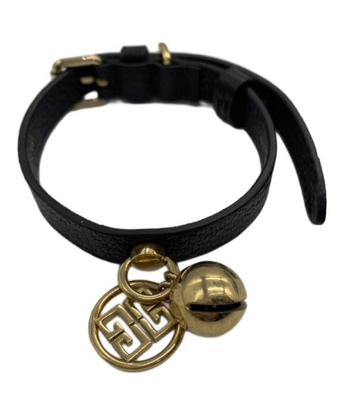 GIVENCHY（ジバンシィ）GIVENCHY (ジバンシィ) レザーブレスレット ブラック×ゴールドの古着・服飾アイテム