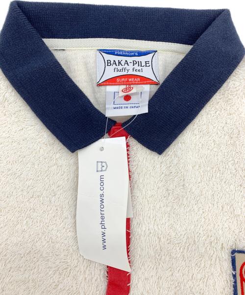 Pherrow's（フェローズ）Pherrow's (フェローズ) バカパイルポロ ホワイト サイズ:Lの古着・服飾アイテム