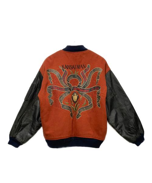 KANSAIMAN（カンサイマン）KANSAIMAN (カンサイマン) スタジャン オレンジ×ブラック サイズ:FREEの古着・服飾アイテム