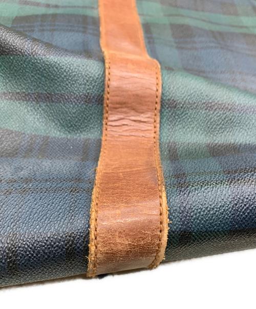 POLO RALPH LAUREN（ポロ・ラルフローレン）POLO RALPH LAUREN (ポロ・ラルフローレン) ビッグトートバッグ グリーン×ブラウンの古着・服飾アイテム