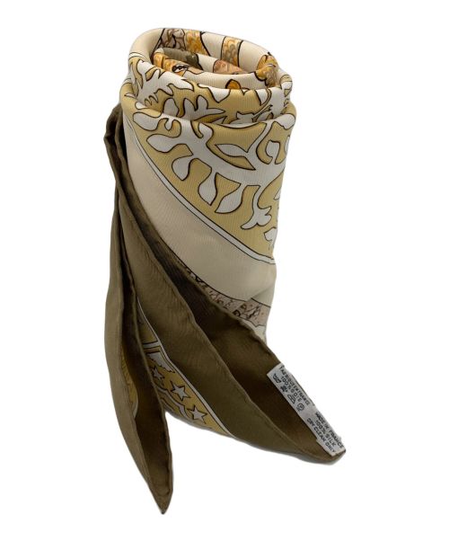 HERMES（エルメス）HERMES (エルメス) カレ90 EARLY AMERICA ベージュの古着・服飾アイテム