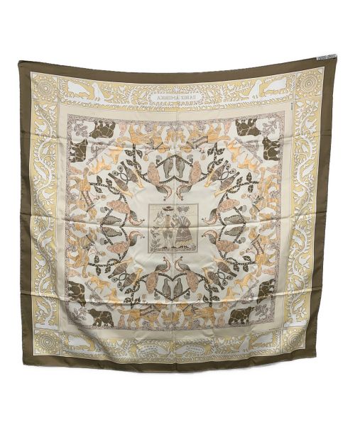 HERMES（エルメス）HERMES (エルメス) カレ90 EARLY AMERICA ベージュの古着・服飾アイテム