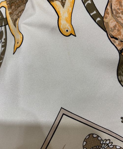 HERMES（エルメス）HERMES (エルメス) カレ90 EARLY AMERICA ベージュの古着・服飾アイテム