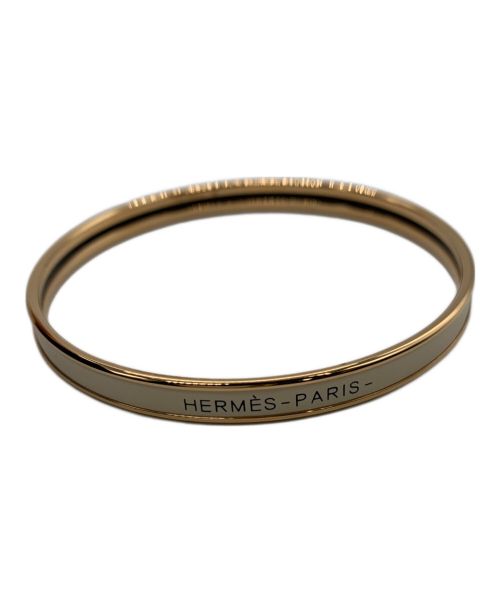 HERMES（エルメス）HERMES (エルメス) ブレスレット　ユニ ベージュ×ゴールドの古着・服飾アイテム