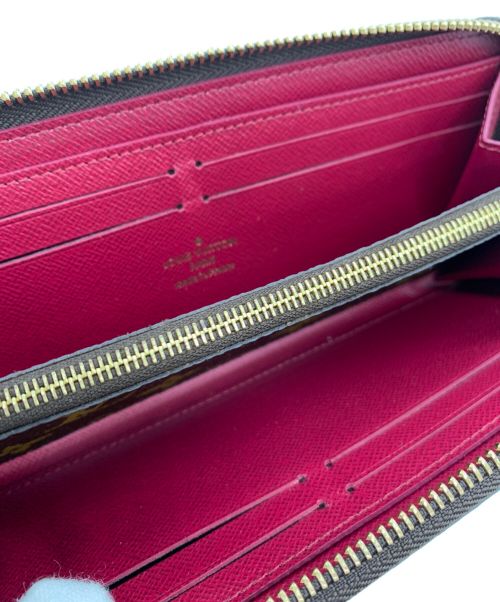 LOUIS VUITTON（ルイ ヴィトン）LOUIS VUITTON (ルイ ヴィトン) モノグラム　ポルトフォイユ・クレマンス フューシャの古着・服飾アイテム