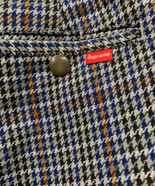 SUPREME（シュプリーム）SUPREME (シュプリーム) ショートパンツ　2018年モデル グレー×ブルー サイズ:SIZE 81cm (W32)の古着・服飾アイテム