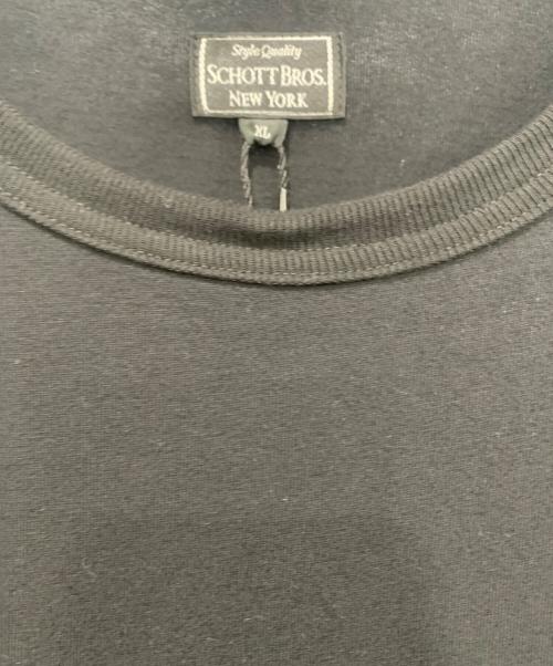 SCHOTT BROS.（ショットブロス）SCHOTT BROS. (ショットブロス) ONE STAR LEATHER POCKET T-SHIRT ブラック サイズ:SIZE XL 未使用品の古着・服飾アイテム