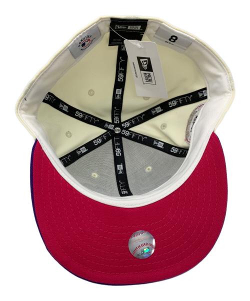 New Era（ニューエラ）New Era (ニューエラ) HOMEGAME Los Angeles Dodgers 大谷翔平　キャップ ホワイト×パープル サイズ:SIZE 8(63.5cm)の古着・服飾アイテム