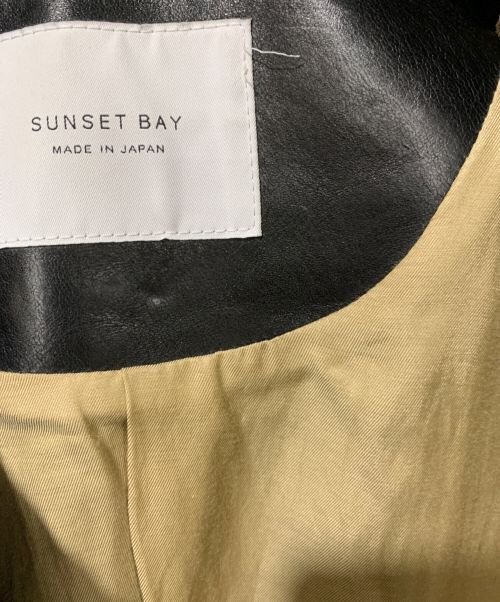 SUNSET BAY（サンセット ベイ）SUNSET BAY (サンセット バイ) レザージャケット　GEORGIA ブラック サイズ:SIZE 2の古着・服飾アイテム