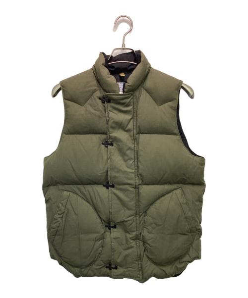 RockyMountainFeatherBed（ロッキーマウンテンフェザーベッド）RockyMountainFeatherBed (ロッキーマウンテンフェザーベッド) ダウンベスト オリーブ サイズ:Mの古着・服飾アイテム