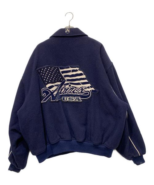 AVIREX（アヴィレックス）AVIREX (アヴィレックス) ウールジャケット ネイビー サイズ:6XLの古着・服飾アイテム