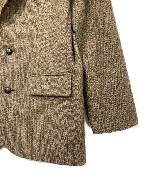 Spick and Span（スピック＆スパン）Spick and Span (スピックアンドスパン) シェットランドツイードオーバージャケット ブラウン サイズ:FREEの古着・服飾アイテム