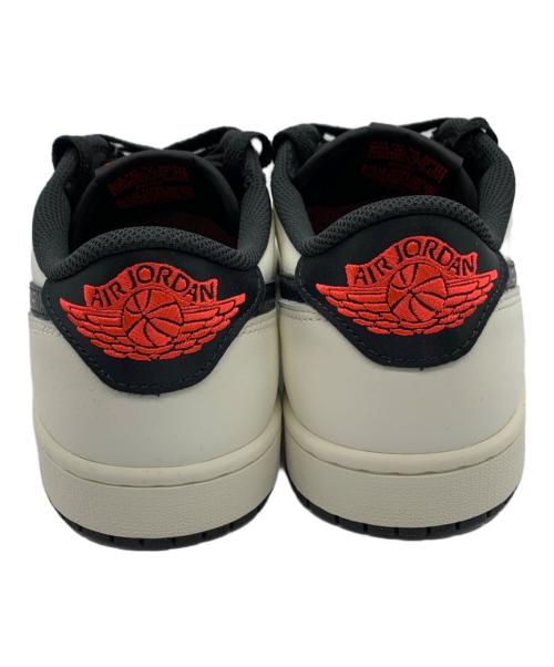 NIKE（ナイキ）NIKE (ナイキ) Paris Saint-Germain (パリサンジェルマン) Air Jordan 1 Low OG Sail and Off Noir ホワイト×ブラック×レッド サイズ:27cmの古着・服飾アイテム