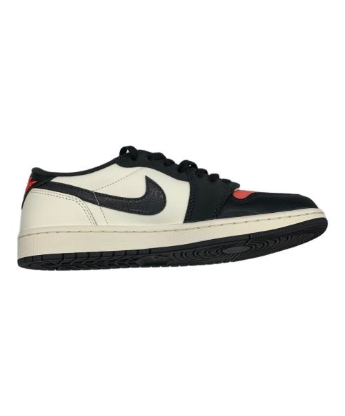 NIKE（ナイキ）NIKE (ナイキ) Paris Saint-Germain (パリサンジェルマン) Air Jordan 1 Low OG Sail and Off Noir ホワイト×ブラック×レッド サイズ:27cmの古着・服飾アイテム