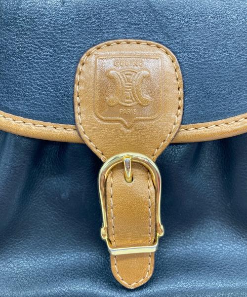 CELINE（セリーヌ）CELINE (セリーヌ) ショルダーバッグ ブラック×ブラウンの古着・服飾アイテム