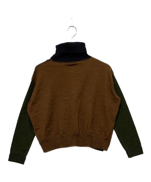 45rpm（45アールピーエム）45rpm (45アールピーエム) USモーニットソーの908馬タートル ネイビー×グリーン×ブラウン サイズ:FREEの古着・服飾アイテム