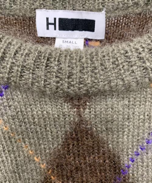 H BEAUTY&YOUTH（エイチ ビューティー&ユース）H BEAUTY&YOUTH (エイチ ビューティー&ユース) ニット グリーン サイズ:Sサイズの古着・服飾アイテム