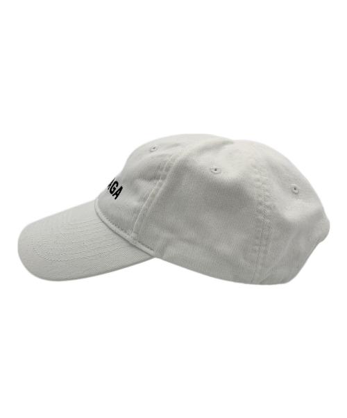 BALENCIAGA（バレンシアガ）BALENCIAGA (バレンシアガ) ロゴキャップ ホワイトの古着・服飾アイテム