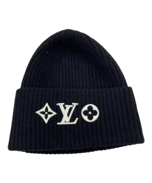 LOUIS VUITTON（ルイ ヴィトン）LOUIS VUITTON (ルイ ヴィトン) ビーニー・LV ヘッドライン ブラックの古着・服飾アイテム