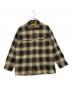 FAT（エフエーティー）の古着「チェックシャツ」｜ベージュ×グレー