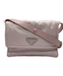 PRADA（プラダ）の古着「スモールパデットショルダーバッグ」｜ピンク