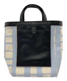 PAUL SMITH（ポールスミス）の古着「カラーブロックトートバック」｜ホワイト×ブルー×ブラック